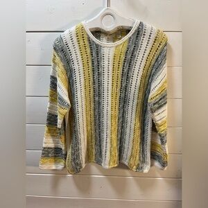 RD STYLE - Chandail léger à rayures ajourées - Taille M